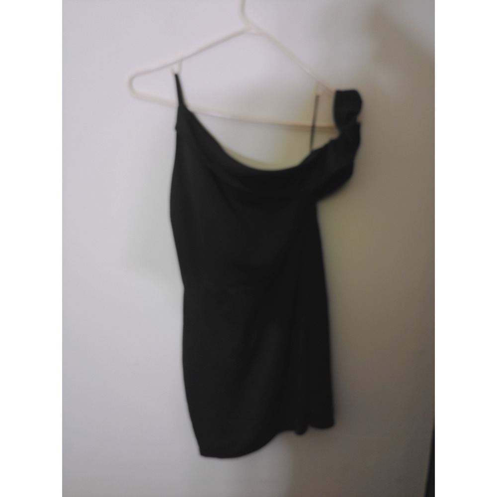 Superdown One Shoulder Dress Women S Black Mini Bodycon Cocktail Party 1652